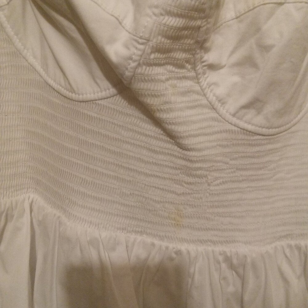 Nwot flawed white Staud mini dress - Picture 3 of 4